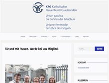 Tablet Screenshot of kfg-gr.ch